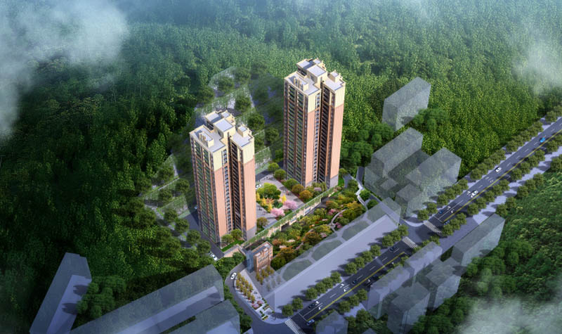 永兴县碧水山居实景图