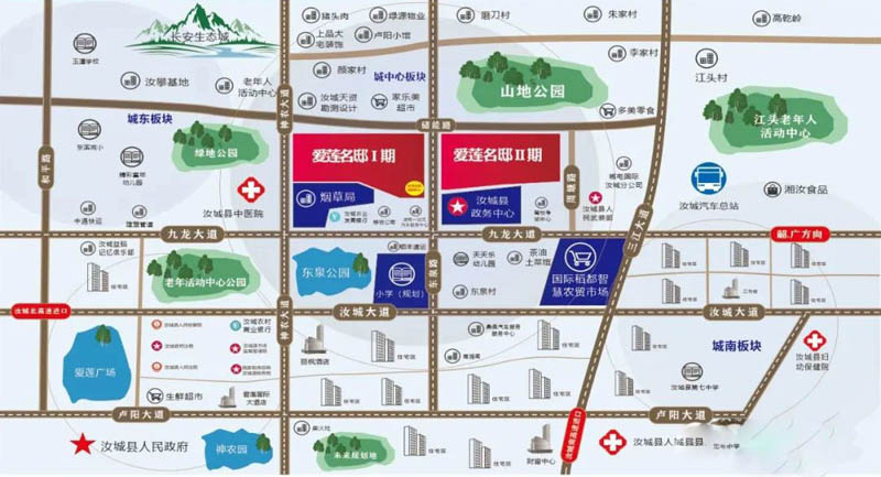 汝城县爱莲名邸区位图