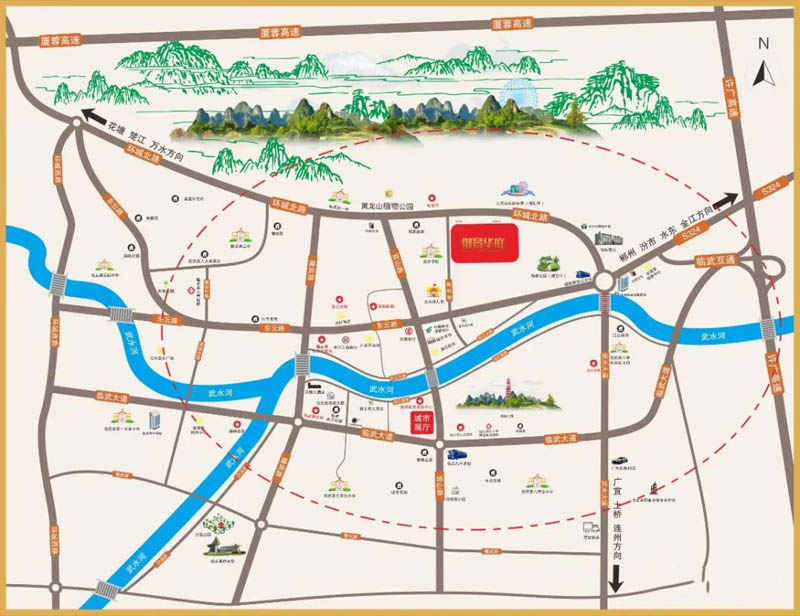 临武县御景华庭区位图