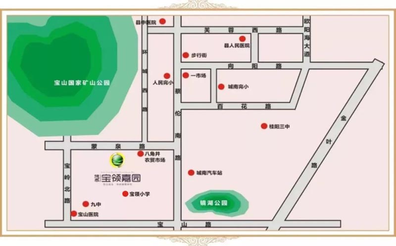 桂阳县德泰宝领嘉园区位图