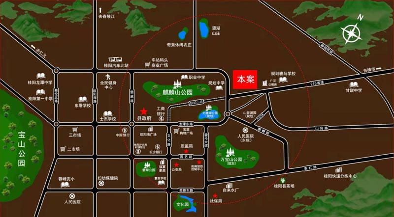 桂阳县德泰鑫龙华府区位图