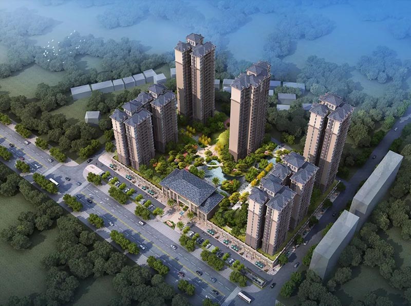 桂阳县东禹麓峰春晓实景图