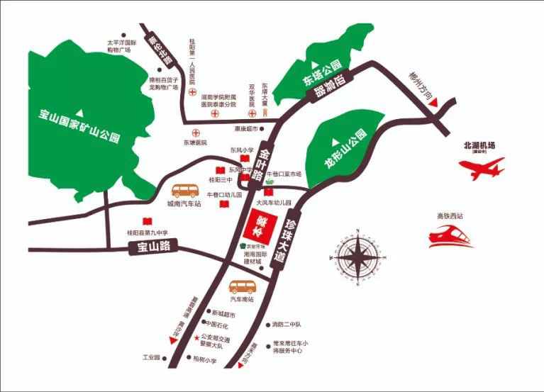 桂阳县东禹麓峰春晓区位图