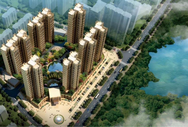 桂阳县锦鹏星湖湾实景图