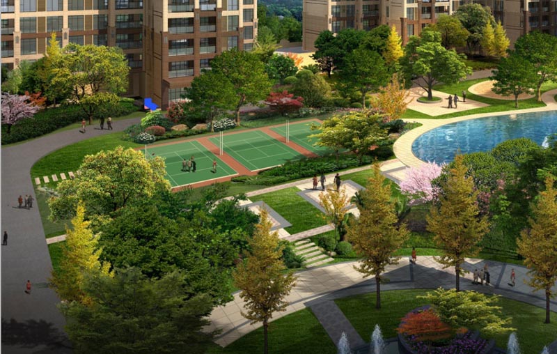 桂阳县锦鹏星湖湾效果图