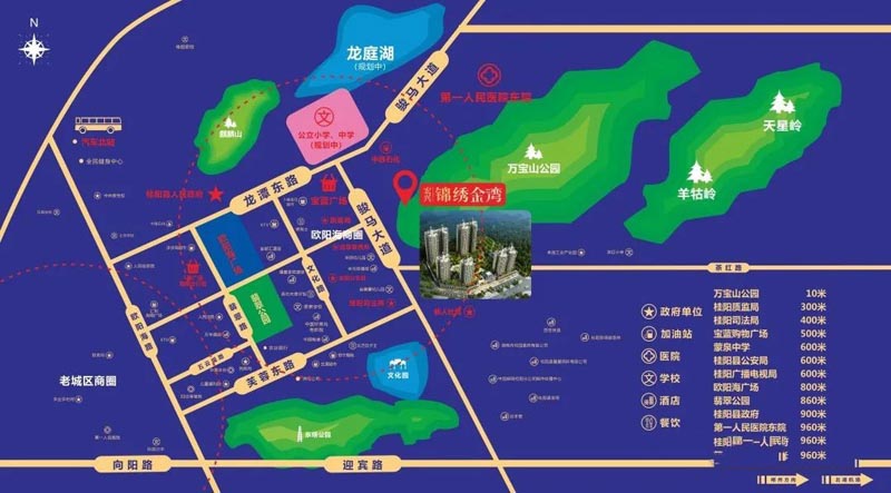 桂阳县锦绣金湾区位图