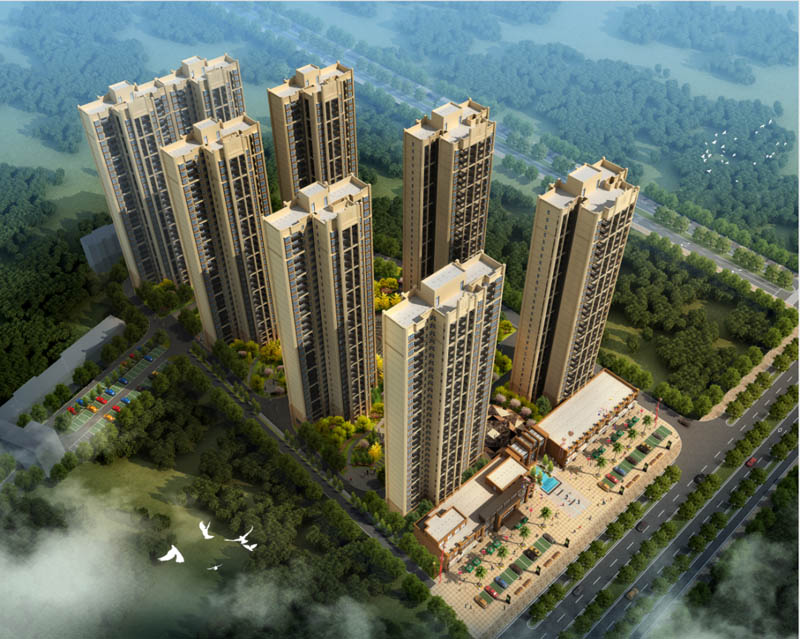 安仁县仁城首府实景图