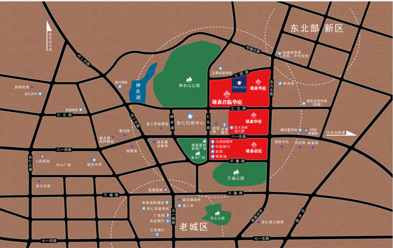 安仁县雄森君临华庭区位图