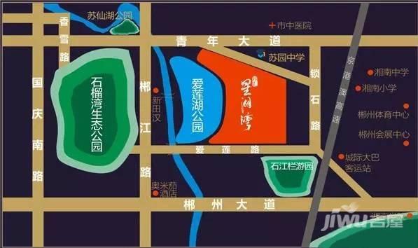 苏仙区林邑星湖湾区位图