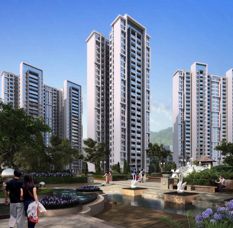 苏仙区锦绣湖山实景图