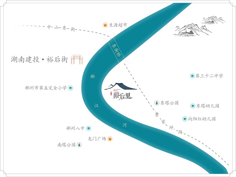 苏仙区建投裕后里区位图