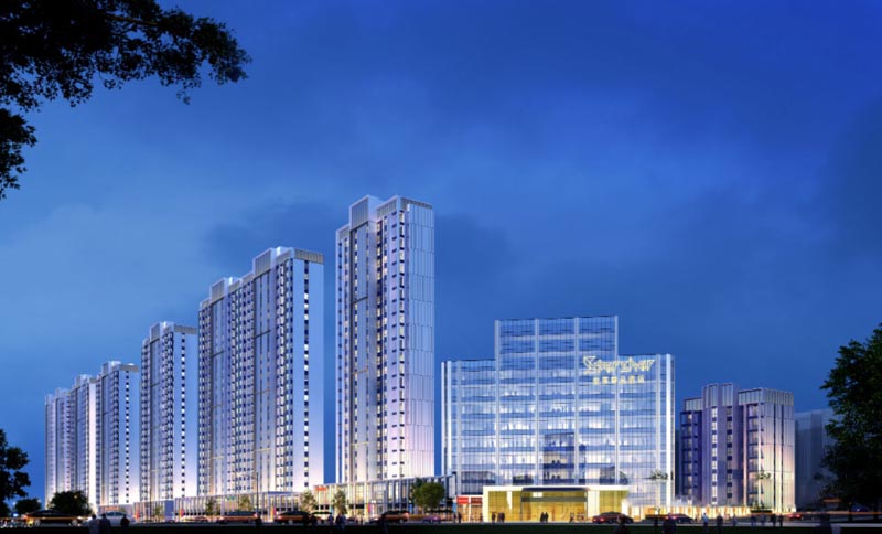 苏仙区兴康城东央商业广场效果图