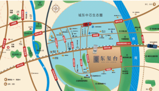 苏仙区建投东玺台区位图