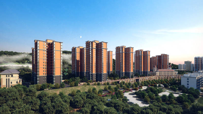 苏仙区公园华府实景图