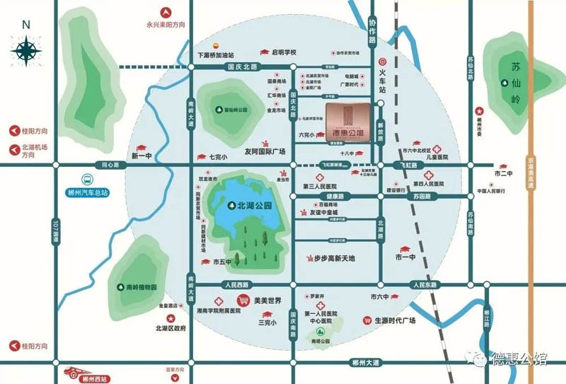 北湖区德惠公馆区位图