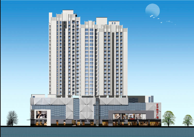 北湖区汇华时代广场效果图