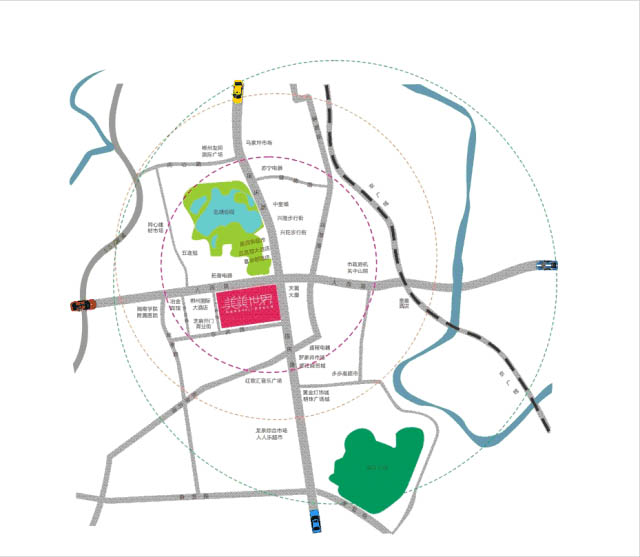 北湖区美美世界区位图