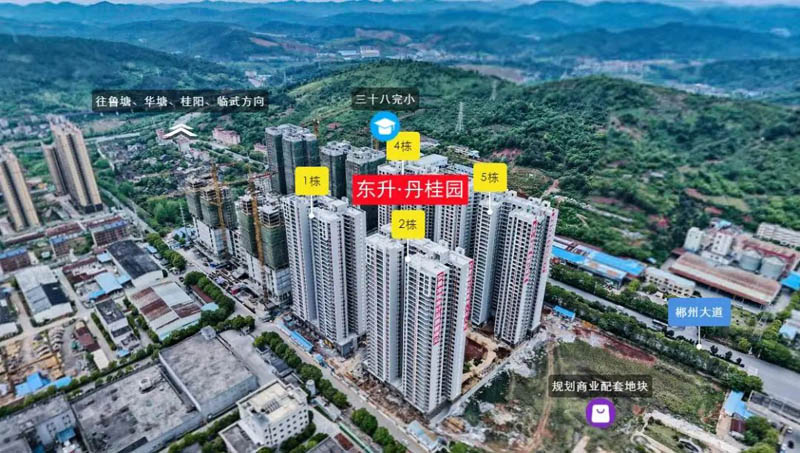 北湖区东升丹桂园配套图