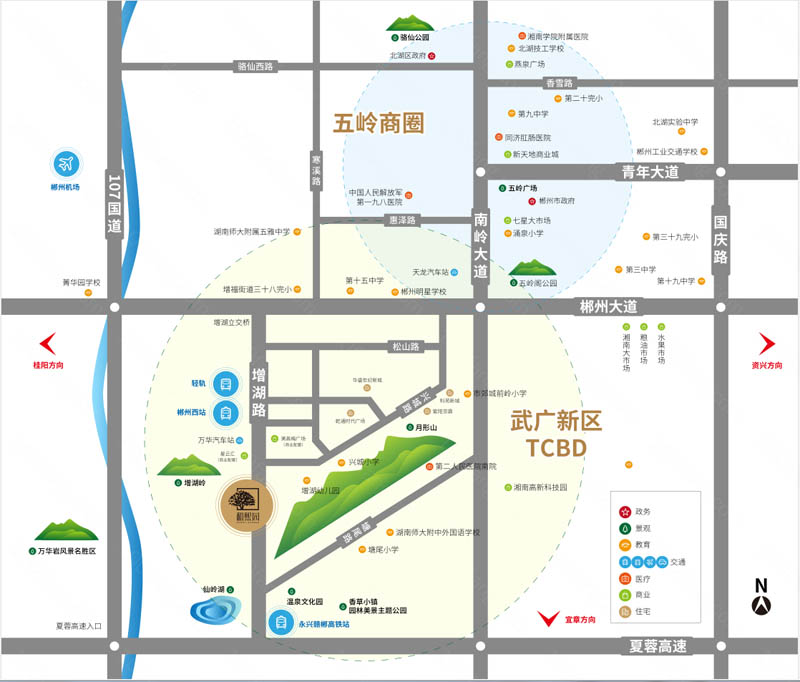 北湖区冠华和熙园区位图