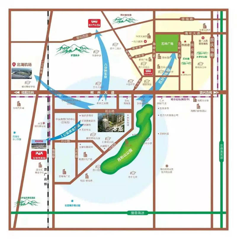 北湖区西苑8号区位图