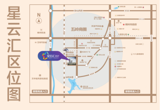 北湖区奥特莱斯区位图