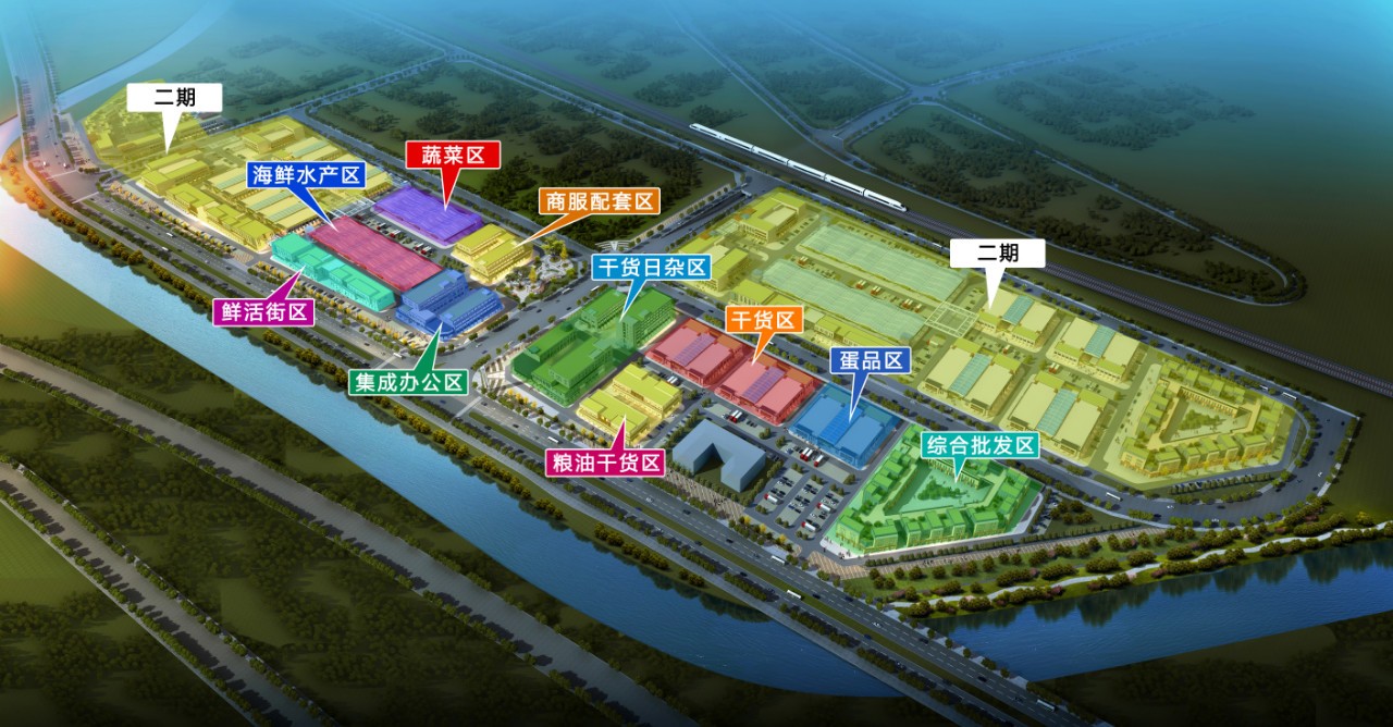 北湖区农副产品物流园效果图