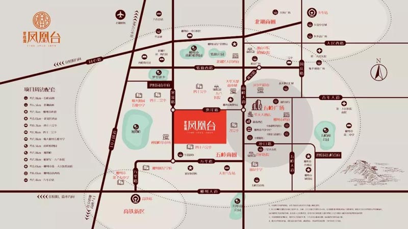 北湖区碧桂园凤凰台区位图