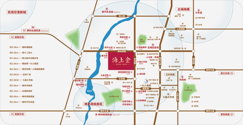 北湖区海上会区位图