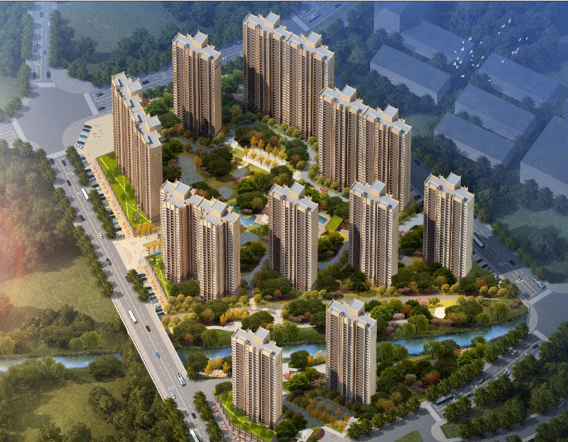 北湖区粤泰天鹅湾实景图