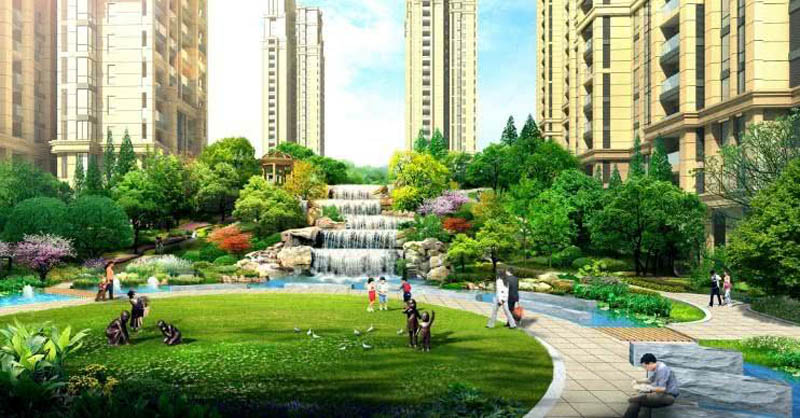 北湖区畔山花园效果图