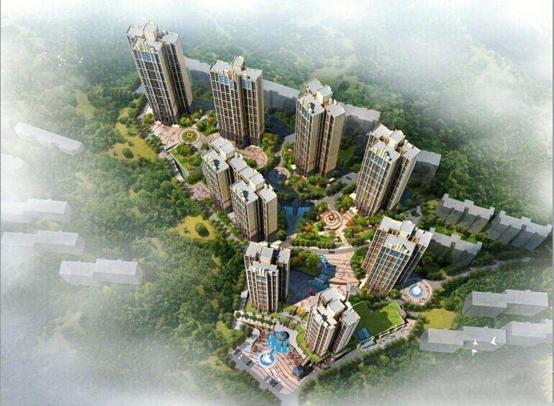 北湖区湘核云山春晓效果图