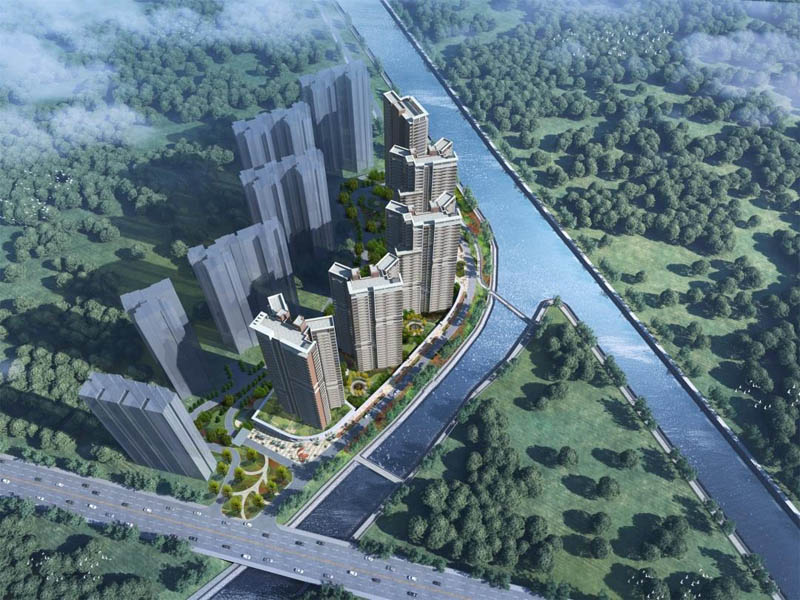 北湖区滨江左岸效果图