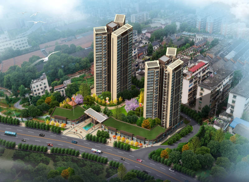 北湖区鼎森书香苑实景图