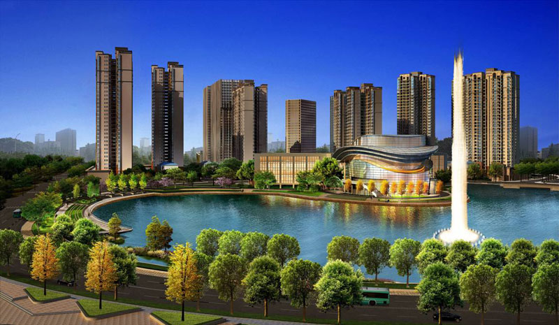 常宁市南门湖华侨新城配套图