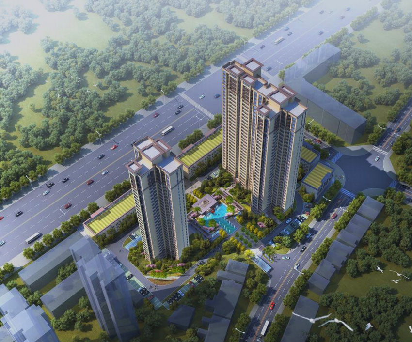 攸县公园豪庭效果图