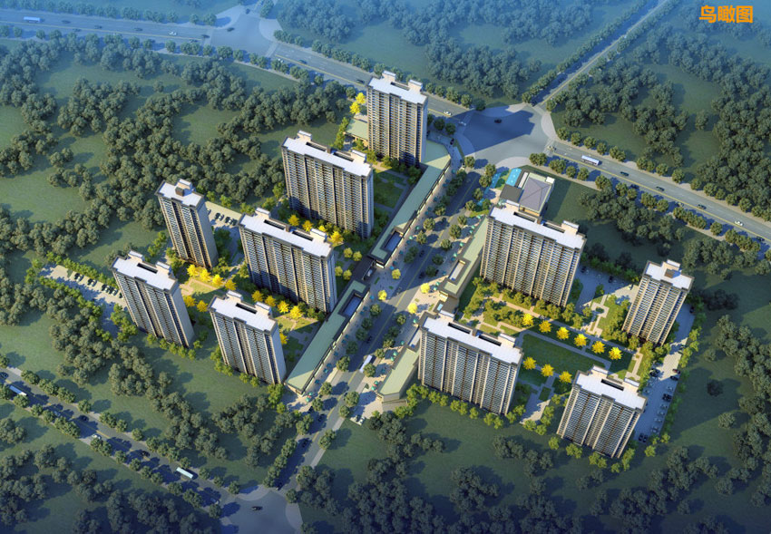 醴陵市旗渌宴南都效果图