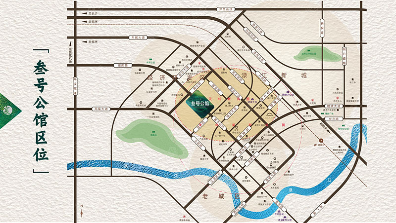 醴陵市叁号公馆区位图