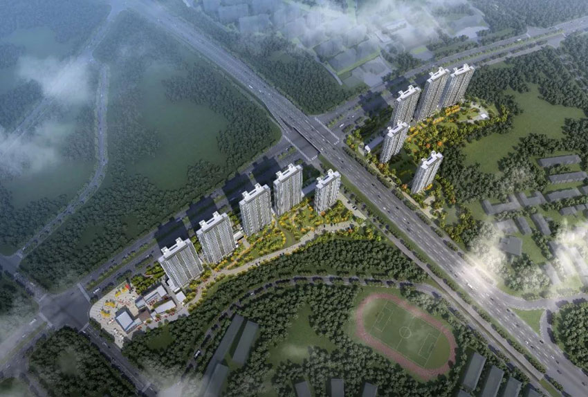 醴陵市旗滨玖玺效果图