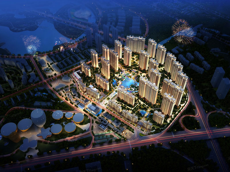 醴陵市金东陶子湖效果图