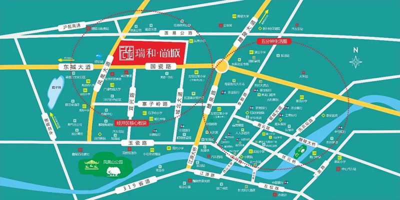 醴陵市瑞和南苑区位图