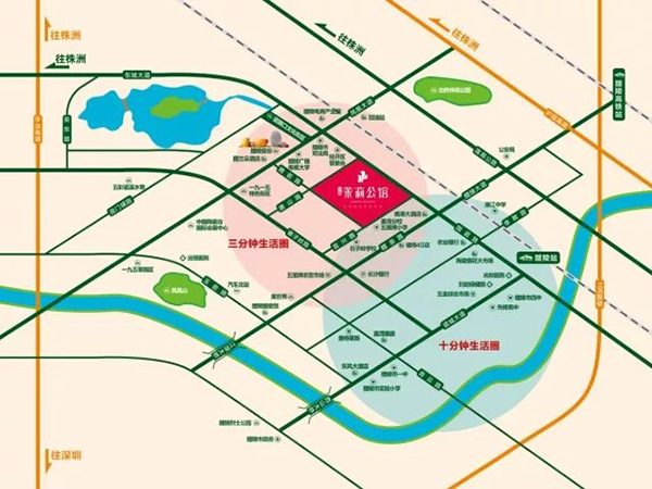 醴陵市茉莉公馆区位图