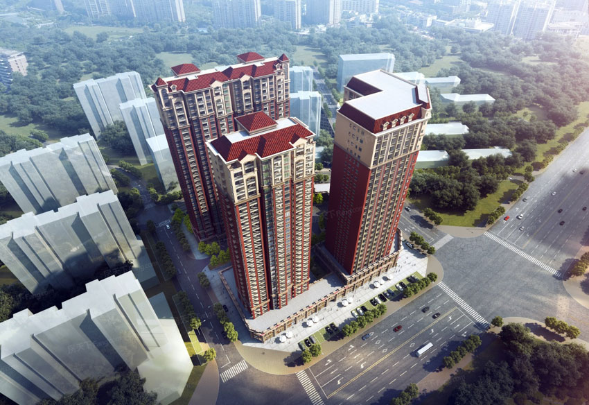 醴陵市新华联广场状元华府效果图