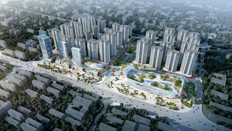 醴陵市爱琴海中央城效果图