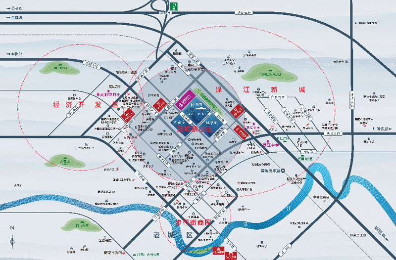 醴陵市桃李江南区位图