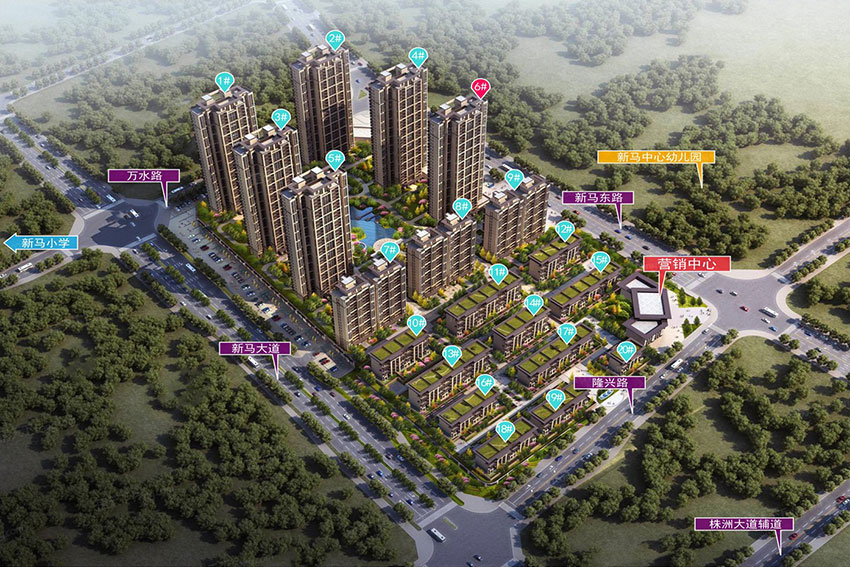 株洲市珺钰府效果图