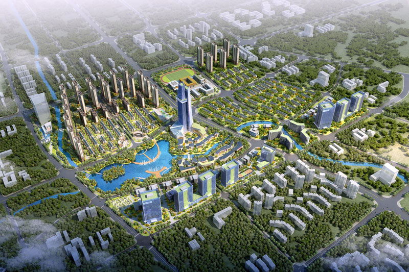 株洲市禾田生态智慧城长一府效果图