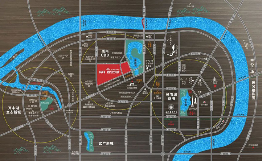 株洲市壹号领域二期区位图