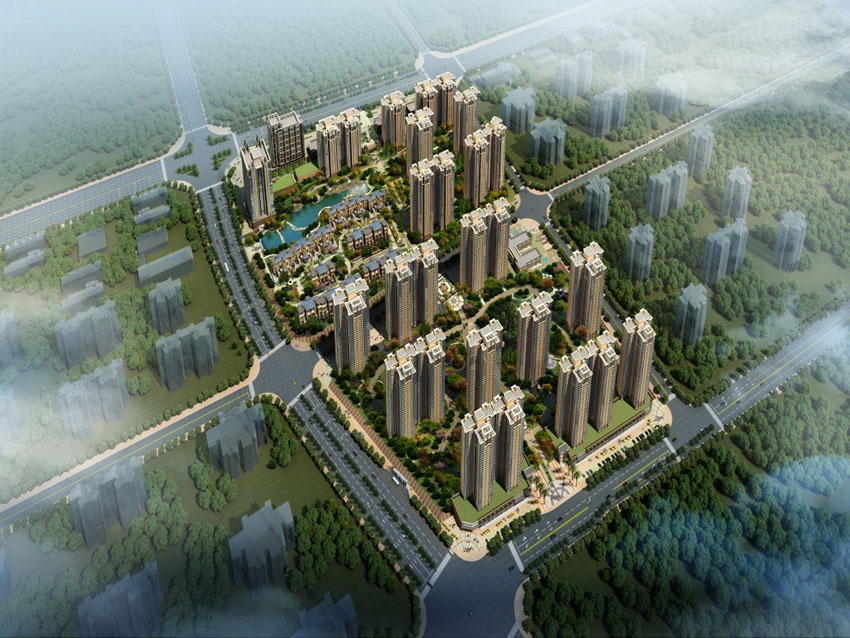 株洲市中房天玺湾效果图