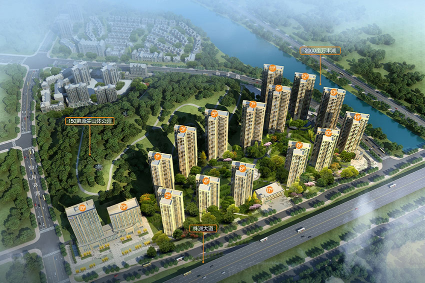 株洲市万丰上院西郡效果图