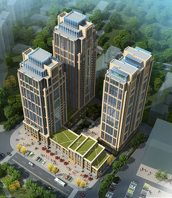 株洲市湘江公馆效果图